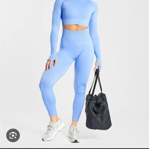 AYBL balance V2 seamless leggings size small Chambray Blue NWOT